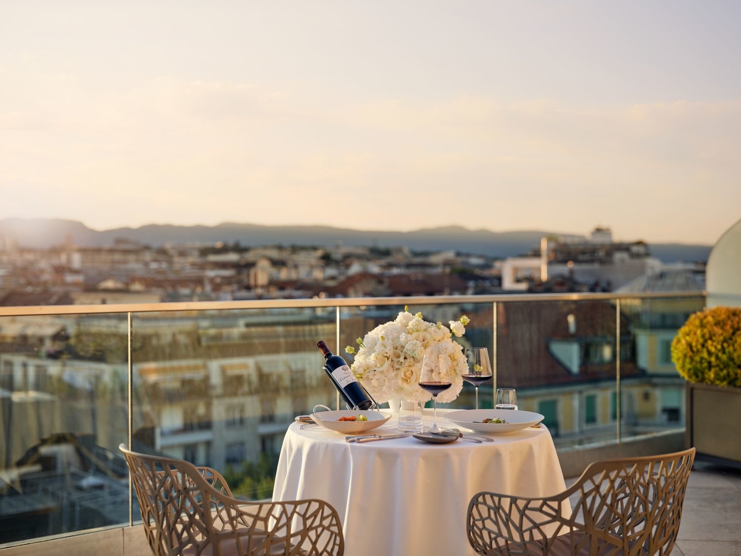 Rooftop room service